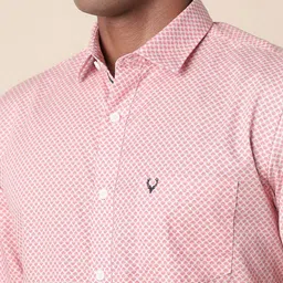 Allen Solly Slim Fit Micro Ditsy Printed Spread Collar Long Sleeves Cotton Formal Shirt image 2
