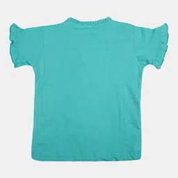 V-Mart Girls Conversational Printed Lace Up Cotton Top image 2