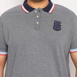 bigbanana Plus Size Polo Collar Bio Finish Pure Cotton T-Shirt image 2