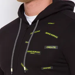 Being Human Printed Hooded Sweatshirt image 2