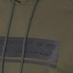 Force NXT Typography Printed Hooded Cotton Sweatshirt image 2