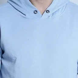 Imsa Moda Hooded Pullover Ribbed Sweatshirt image 5