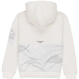 Status Quo Boys Printed Hooded Cotton Sweatshirt image 2