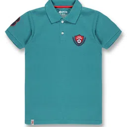 3PIN Boys Pack of 2 Polo Collar Cotton T-shirts image 2