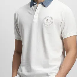 Dennis Lingo Polo Collar Pure Cotton T-shirt image 2