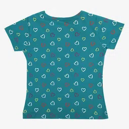 DYCA Girls Printed Round Neck Cotton T-shirt image 3