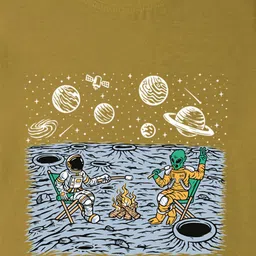 NUSYL Boys Graphic Printed Round Neck Oversized T-shirt image 4