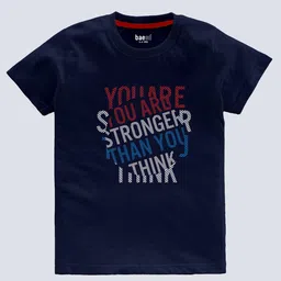 BAESD Boys Pack Of 2 Typography Printed T-shirt image 5