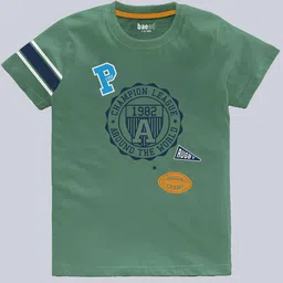 BAESD Boys Pack Of 2 Typography Printed Cotton T-shirt image 3