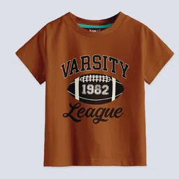 BAESD Boys Pack Of 2 Typography Printed Cotton T-shirt image 2