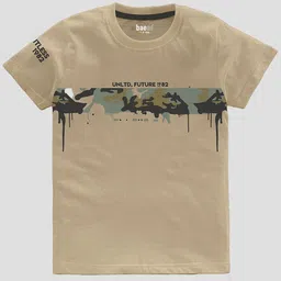 BAESD Boys Pack Of 3 Typography Printed Pure Cotton T-shirt image 5