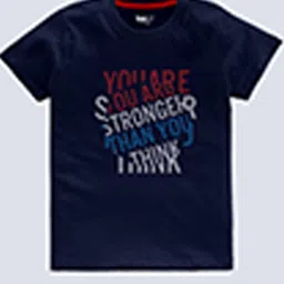 BAESD Boys Pack Of 5 Typography Printed Round Neck T-shirts image 5