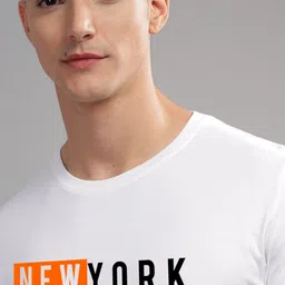 ADRO Men Typography Printed Applique T-shirt image 3