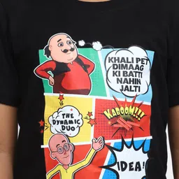 V-Mart Boys Motu Patlu Printed Cotton T-Shirt image 3