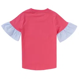 Cub McPaws Girls Pink Printed T-shirt image 2