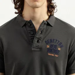 United Colors of Benetton Polo Collar Pure Cotton Regular Fit T-shirt image 2
