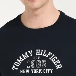 Tommy Hilfiger Men NOAH Typography Printed Round Neck Cotton T-shirt image 3