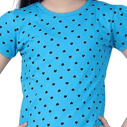 BAESD Girls Round Neck Conversational Printed T-shirt image 4