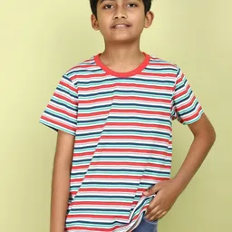 V-Mart Boys Striped Cotton T-shirt image 3