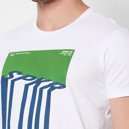 SPYKAR Typography Printed round Neck Slim Fit T-shirt image 3