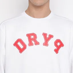 DRYP EVOLUT Typography Printed Cotton Round Neck Long Sleeves Pullover Sweatshirt image 4