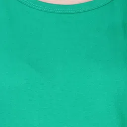 Fleximaa Women Green Solid Running T-shirt image 2