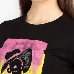 Status Quo Round Neck Short Sleeves Graphic Printed Regular Fit Cotton T-shirt image 2