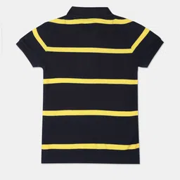 U.S. Polo Assn. Kids Boys Striped Polo Collar T-shirt image 2