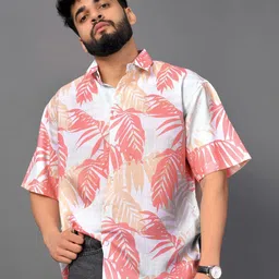 BROWN BROTHERS Relaxed Tropical Printed Casual Shirt image 3
