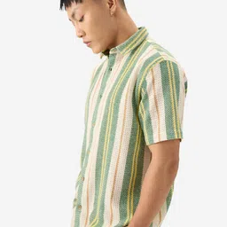 The Souled Store Striped Cotton Casual Shirt image 3