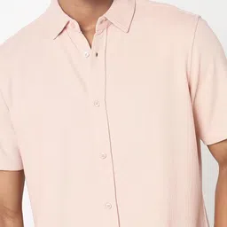 R&B Men Spread Collar Solid Casual Shirt image 4