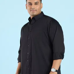 Big Hello - The Plus Life   Spread Collar Cotton Casual Shirt image 3