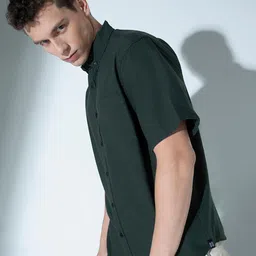 Hubberholme Button-Down Collar Pure Cotton Oversized Casual Shirt image 4