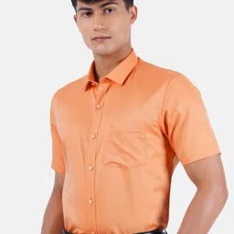 Ramraj Men Orange Formal Shirt image 5