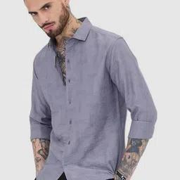 Snitch Men Smart Slim Fit Opaque Casual Shirt image 4