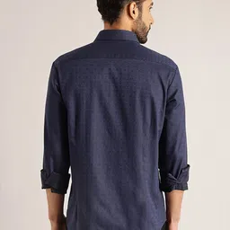Indian Terrain Chiseled Slim Fit Pure Cotton Casual Shirt image 3