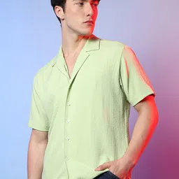 Campus Sutra Spread Collar Short Sleeves Classic Casual Shirt image 3