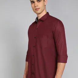 VTEXX Standard Fit Spread Collar Casual Shirt image 2