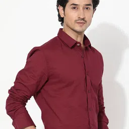 RARE RABBIT Men Fullsleen Regular Fit Opaque Shirt image 3