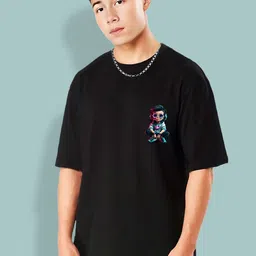 Elibolz Graphic Printed Cotton Oversized T-shirt image 5