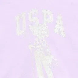 U.S. Polo Assn. Kids Girls Printed Round Neck T-shirt image 3