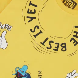 Gini and Jony Boys Graphic Printed Round Neck Cotton T-shirt image 3