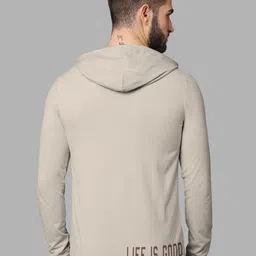 BULLMER Men Beige Typography Cotton T-shirt image 3