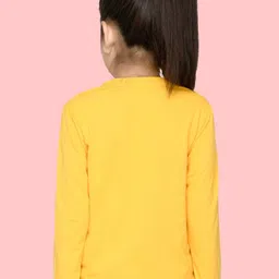 NUSYL Girls Typography Printed Long Sleeves T-shirt image 3