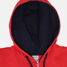mackly Girls Red Hooded Sweatshirt image 5