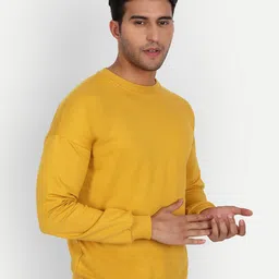 COLOR CAPITAL Round Neck Drop Shoulder Long Sleeves Fleece Pullover image 5