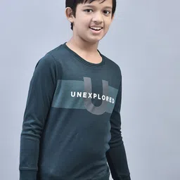 Crimsoune Club Boys Typography Printed Sweatshirt image 2