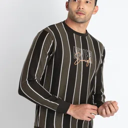 Status Quo Striped Cotton Pullover Sweatshirt image 4