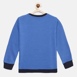 mackly Boys Blue Printed Sweatshirt image 2