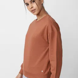 Van Heusen Woman Round Neck Long Sleeves Pullover Sweatshirt image 3